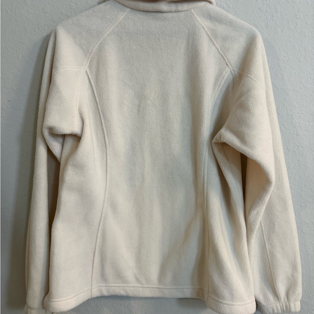 Columbia Women's Benton Springs Full Zip Off-White Fleece Jacket - Picture 8 of 10